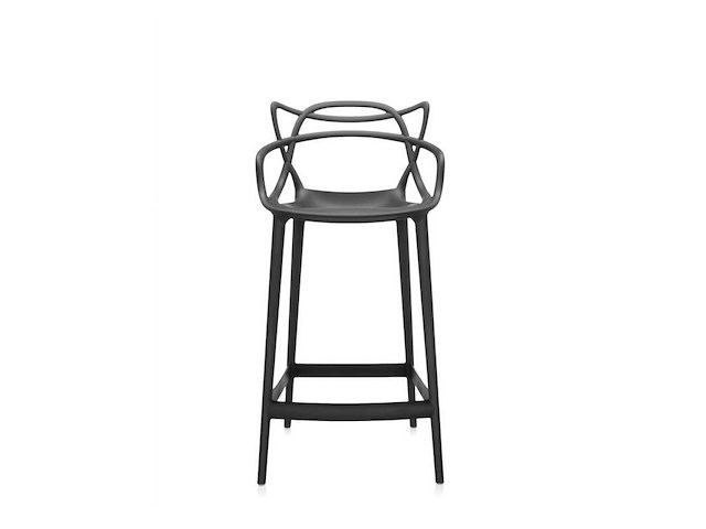 Sets van 3 barmeesters taburets - 2 zitplaatsen 65 cm (wit en zwart) 1 zitplaats 75 cm (zwart) - afbeelding 1 van  5