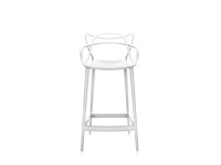 Sets van 3 barmeesters taburets - 2 zitplaatsen 65 cm (wit en zwart) 1 zitplaats 75 cm (zwart) - afbeelding 4 van  5
