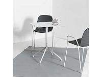 Sets van 3 metalen restauranttafels - carl (1 wit - 2 zwart) - afbeelding 4 van  10
