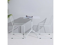 Sets van 3 metalen restauranttafels - carl (1 wit - 2 zwart) - afbeelding 5 van  10