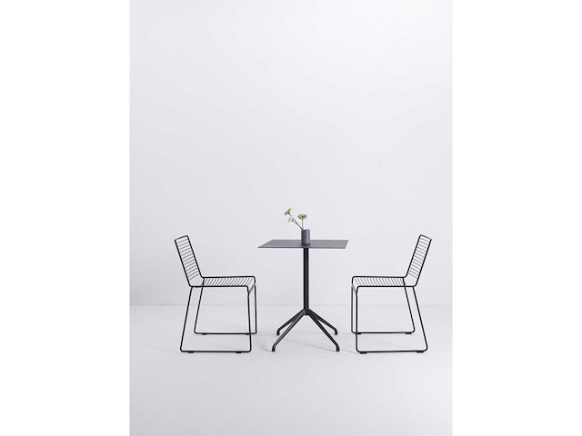 Sets van 3 metalen restauranttafels - carl (1 wit - 2 zwart) - afbeelding 6 van  10