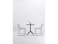 Sets van 3 metalen restauranttafels - carl (1 wit - 2 zwart) - afbeelding 6 van  10