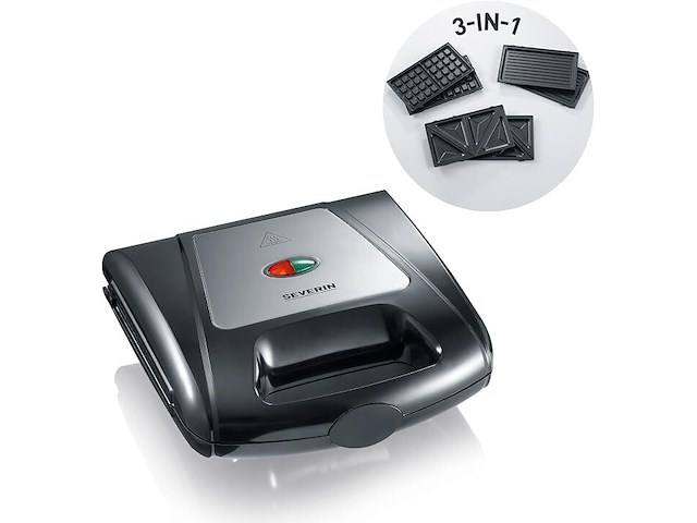 Severin 3-in-1 sandwichmaker - afbeelding 1 van  3