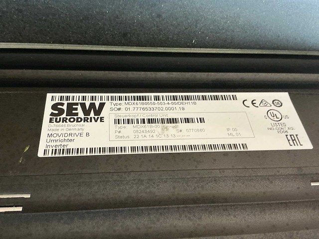 Sew eurodrive mdx60a0550-503-4-00 frequentieregelaar - afbeelding 2 van  11
