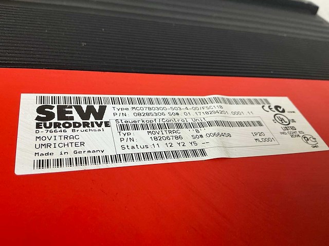 Sew mdx60a0300/mc07b0300 frequentieregelaar - afbeelding 5 van  6