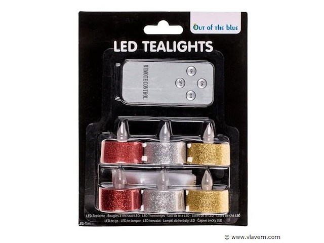 Sfeerlichtjes 6stuks - afbeelding 2 van  2