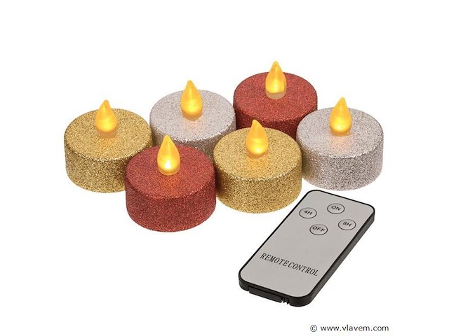 Sfeerlichtjes 6stuks - afbeelding 1 van  2