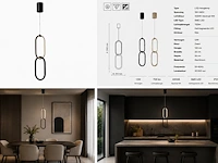 Sfeervolle design led hanglamp (horoz) – 12w – 4000k neutraal wit – ip20 – santana (1 stuks) - afbeelding 3 van  5