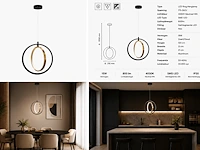 Sfeervolle design led hanglamp (horoz) – 15w – 4000k neutraal wit – ip20 – daxton-15 (1 stuks) - afbeelding 3 van  5