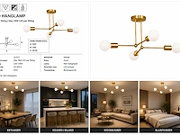 Sfeervolle design led hanglamp (horoz) – 18w – ip20 – lorenzo-4 (1 stuks) - afbeelding 3 van  5
