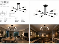 Sfeervolle design led hanglamp (horoz) – 18w – ip20 – lorenzo-6 (1 stuks) - afbeelding 4 van  5