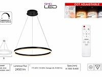 Sfeervolle design led hanglamp (horoz) – 35w – ip20 – harvey-35 3cct (1 stuks) - afbeelding 5 van  5
