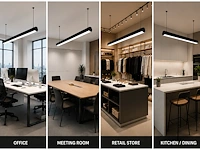 Sfeervolle design led hanglamp (horoz) – 40w – avenue 3cct (2 stuks) - afbeelding 2 van  5