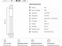 Sfeervolle led tuinlamp (horoz) – ip44 – kavak-5 (4 stuks) - afbeelding 5 van  5