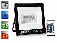 Sfeervolle rgb led floodlight met afstandsbediening – 100w – rgb – ip65 – remix-100 (4 stuks) - afbeelding 4 van  5