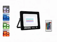 Sfeervolle rgb led floodlight met afstandsbediening – 20w – rgb – ip65 – remix-20 (10 stuks) - afbeelding 4 van  5