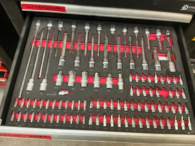 Sg tools gereedschapswagen met inhoud - afbeelding 6 van  10