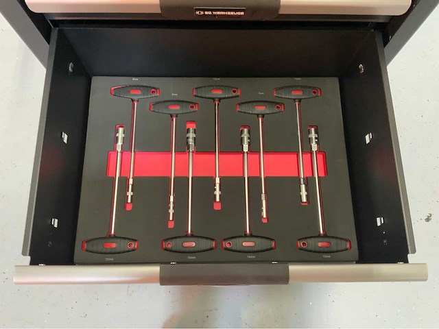 Sg werkzeuge - gereedschapswagen 7 laden 266 pcs gereedschap - afbeelding 4 van  16