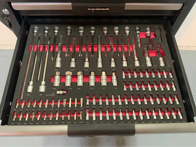 Sg werkzeuge - gereedschapswagen 7 laden 266 pcs gereedschap - afbeelding 13 van  16