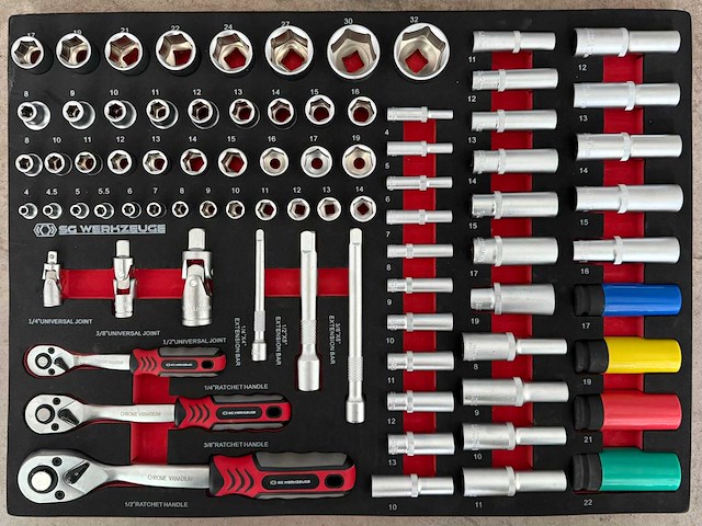 Sg werkzeuge 258-delige set handgereedschap - afbeelding 11 van  13