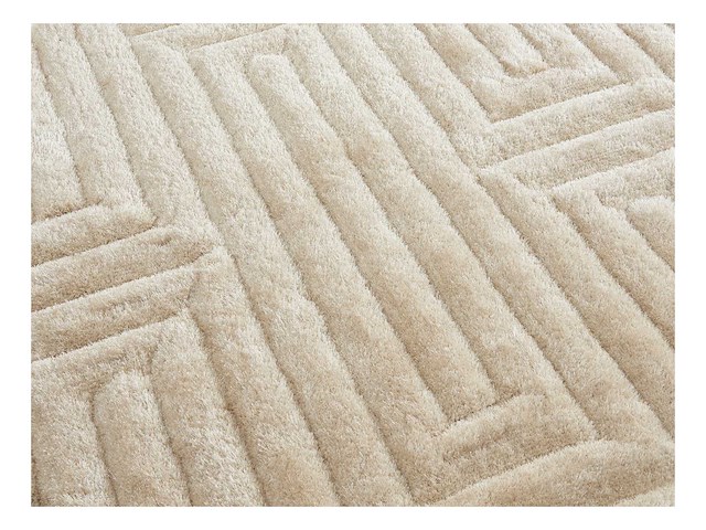 Shaggy, embossed shag rug - 160 x 230 cm - gebroken wit - afbeelding 2 van  2
