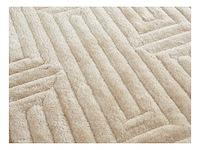 Shaggy, embossed shag rug - 160 x 230 cm - gebroken wit - afbeelding 2 van  2