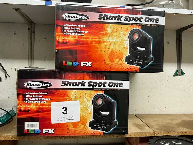 Shark spot one led fx led effect spot (2x) - afbeelding 1 van  4