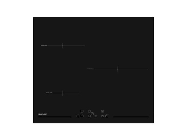 Sharp 3-pitter inductiekookplaat zwart - kh6i31nt0k - afbeelding 3 van  6