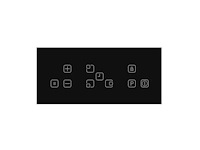 Sharp 3-pitter inductiekookplaat zwart - kh6i31nt0k - afbeelding 4 van  6