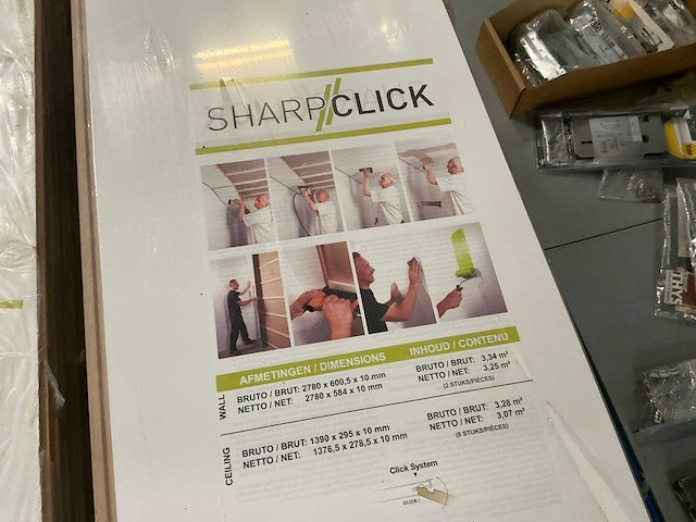 Sharp-click 58m2 plafondpanelen - afbeelding 2 van  3