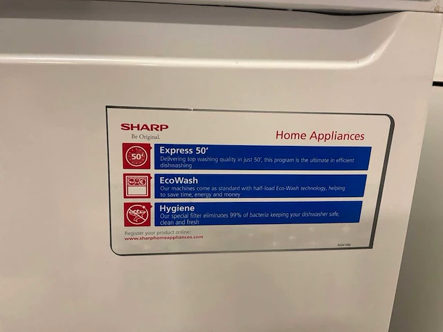 Sharp qw-na1df45ew-eu vaatwasser - afbeelding 6 van  10