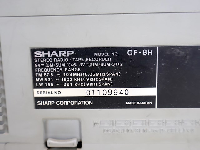 Sharp radio - afbeelding 7 van  7