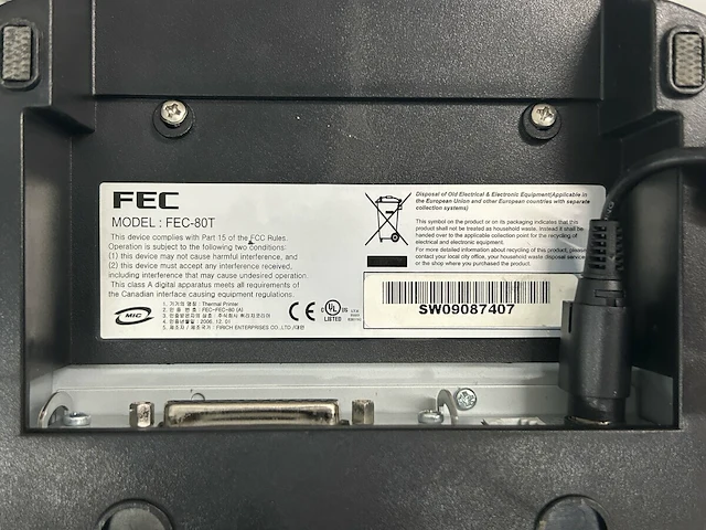 Sharp ticketprinter - afbeelding 4 van  4