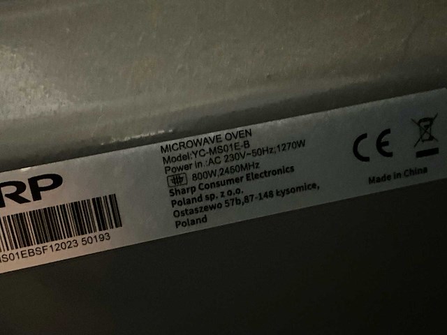 Sharp yc-me01e-b magnetron - afbeelding 2 van  4