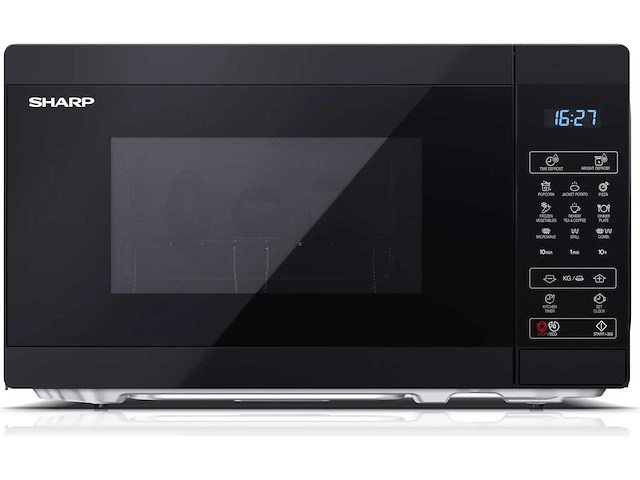Sharp yc-mg02e-b magnetron met grillfunctie, 20 liter, 800 watt - afbeelding 2 van  5