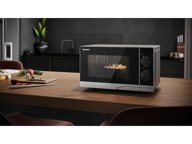 Sharp yc-ps201aes 700w magnetron, 6 vermogensniveaus, 20 liter capaciteit - afbeelding 1 van  6