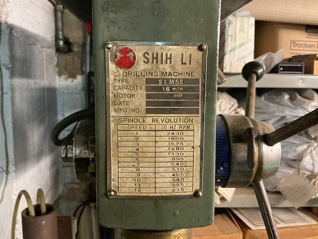 Shih li slm 5s kolomboormachine - afbeelding 5 van  6
