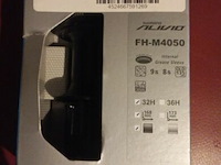 Shimano achterwielnaaf fh-m405 9/10-speed 32h zwart voor schijfrem - afbeelding 1 van  1