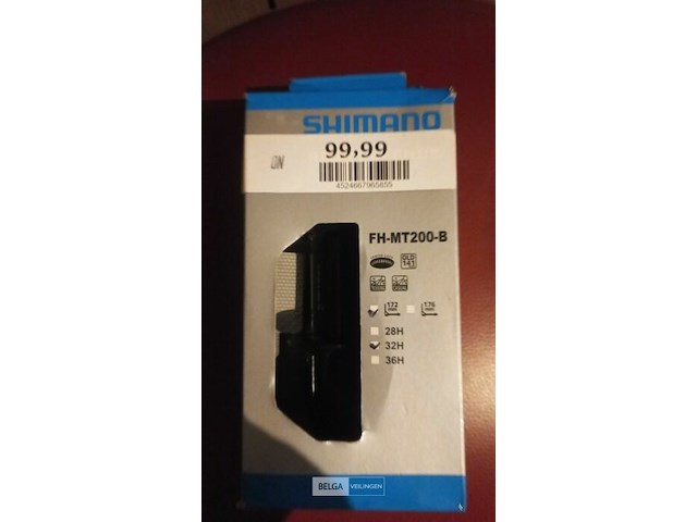 Shimano achterwielnaaf fh-mt200-b 8/9/10-speed 32h zwart - afbeelding 1 van  1