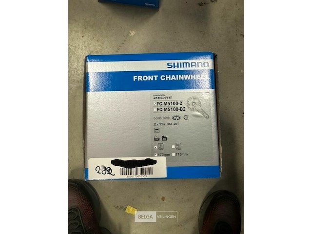 Shimano deore fc-m4100-2 crankstel 10-speed 36/26t 175 mm - afbeelding 1 van  1