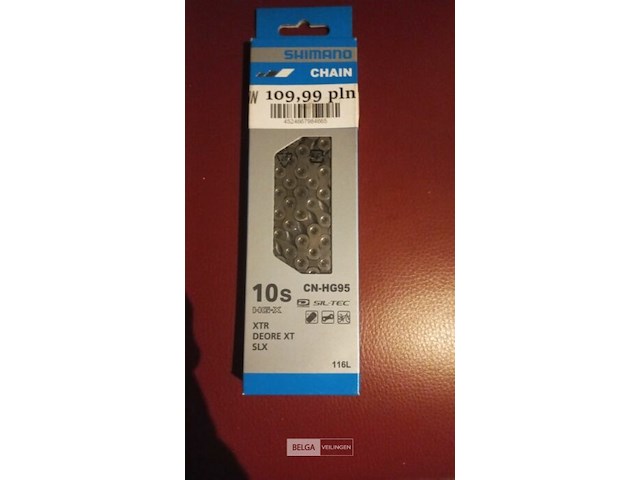Shimano ketting cn-hg95 hg-x 10-speed 116 schakels met verbindingspen - afbeelding 1 van  1