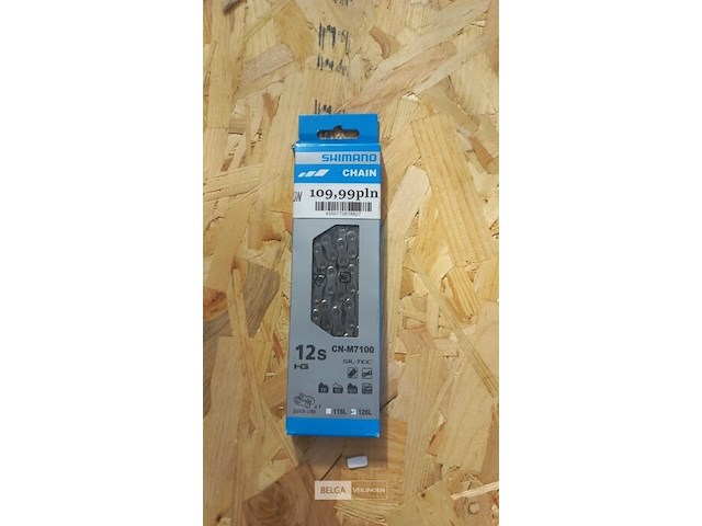 Shimano ketting cn-m6100 hg 12-speed 126 schakels met quick-link - afbeelding 1 van  1