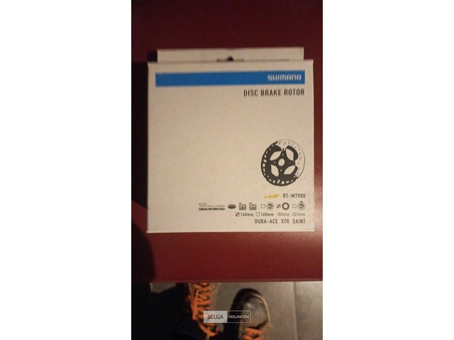 Shimano remschijf rt-mt900 center lock ice technologies freeza 140 mm - afbeelding 1 van  1