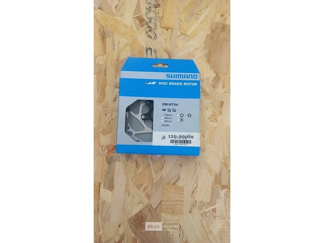 Shimano sm-rt64 remschijf 160 mm center lock - afbeelding 1 van  1