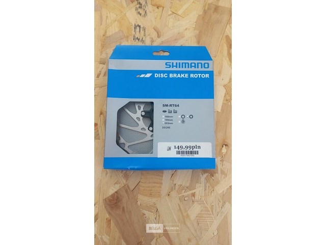 Shimano sm-rt64 remschijf 203 mm center lock - afbeelding 1 van  1