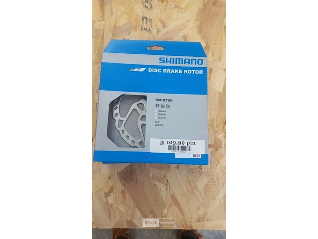 Shimano sm-rt66 remschijf 180 mm 6-bout - afbeelding 1 van  1