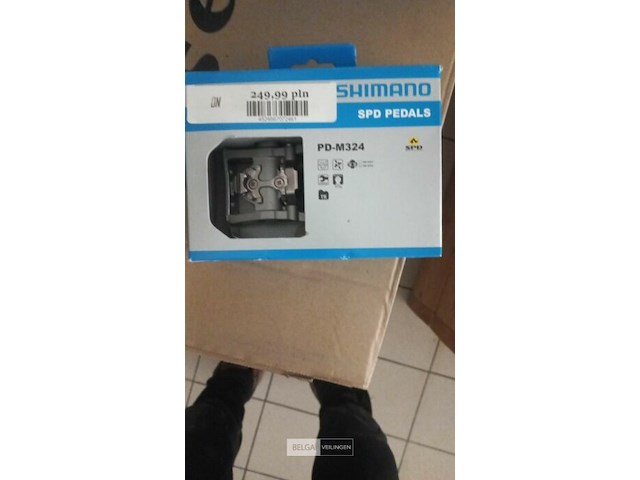 Shimano spd pedalen pd-m324 zilver - afbeelding 1 van  1