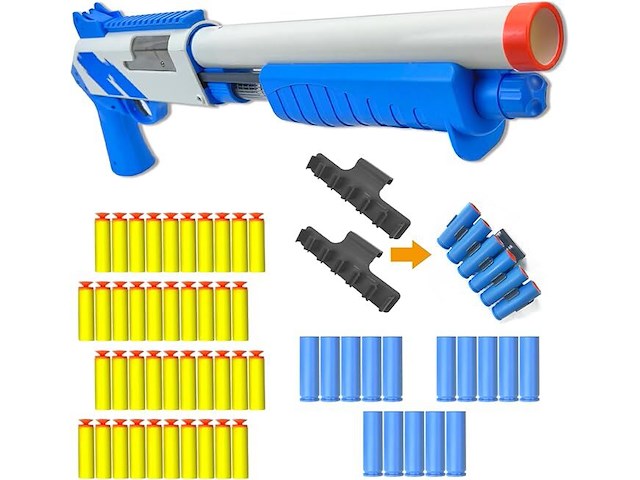 Shotgun speelgoedgeweer softdarts - afbeelding 1 van  3