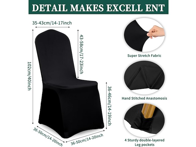 Showgeous stoelhoezen (20 stuks) - afbeelding 1 van  3