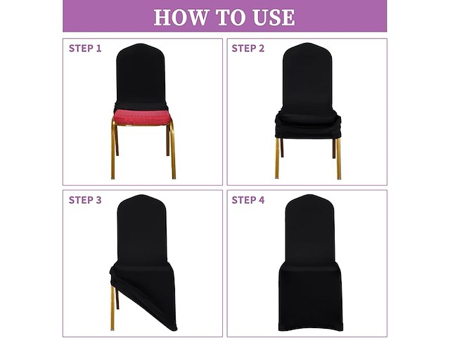 Showgeous stoelhoezen (20 stuks) - afbeelding 2 van  4